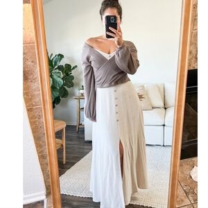 Sozy Linen Blend Ada In Natural Cream Brand New Size Small